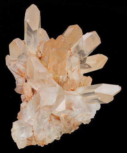 Tangerine Quartz Crystal Cluster - Madagascar #58829